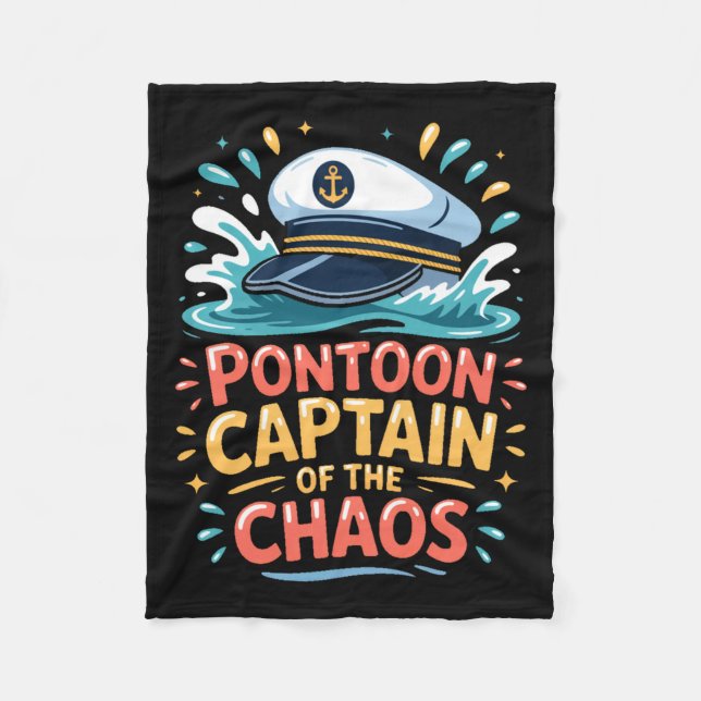 Cobertor De Velo Ntoon Captain Of The Chaos Funny Lake Boating Long (Frente)