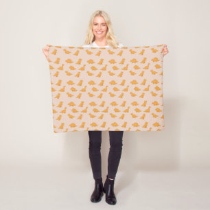 Cobertor De Velo Nugget de Frango Dinossauro Soft Dusty Blush Kids