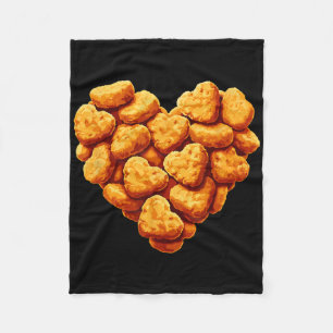 Cobertor De Velo Nuggets de Frango São Meu Coração de Valentim Engr