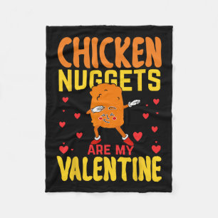 Cobertor De Velo Nuggets De Frango São Meu Valentim Comida De Nugge