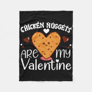 Cobertor De Velo Nuggets de Frango São Meu Valentim Engraçado Nugge
