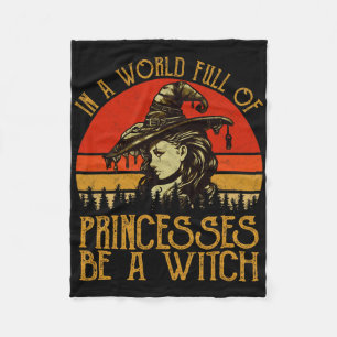 Cobertor De Velo Num Cheio Mundial De Princesas, Seja Uma Bruxa Vin