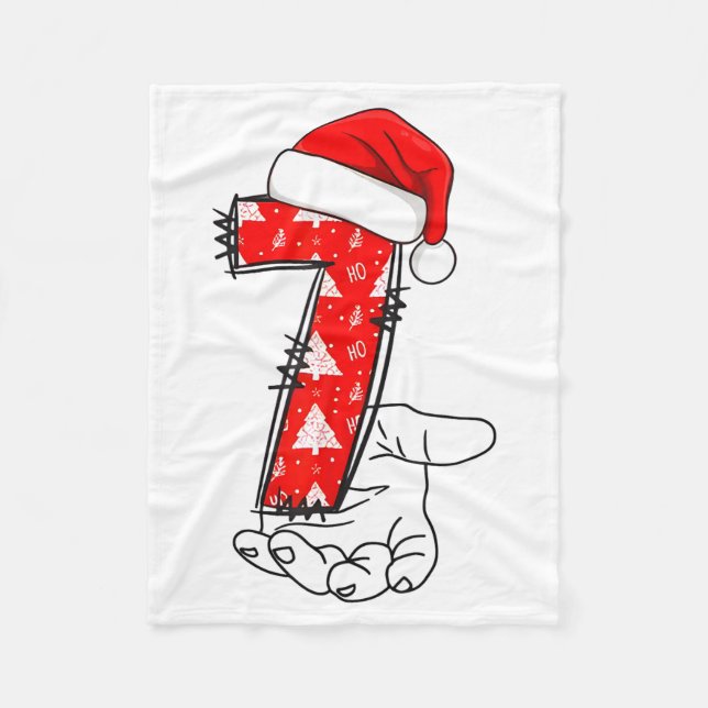 Cobertor De Velo Number 7 Matching 67 Meme Christmas Costume Men Wo (Frente)