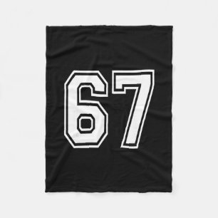 Cobertor De Velo Número 67 Camisa Esportiva Uniforme Numerado Equip