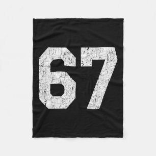 Cobertor De Velo Número 67 de Jersey Uniform Varsity Sports
