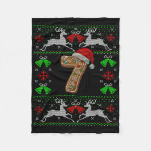 Cobertor De Velo Número 7 67 Meme Camisola de Natal Feia Engraçada