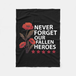 Cobertor De Velo Nunca Esqueçam Os Nossos Heroes Falidos Dos Eua, D