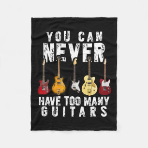 Cobertor De Velo Nunca Poderei Ter Muitos Guitarras De Música Engra