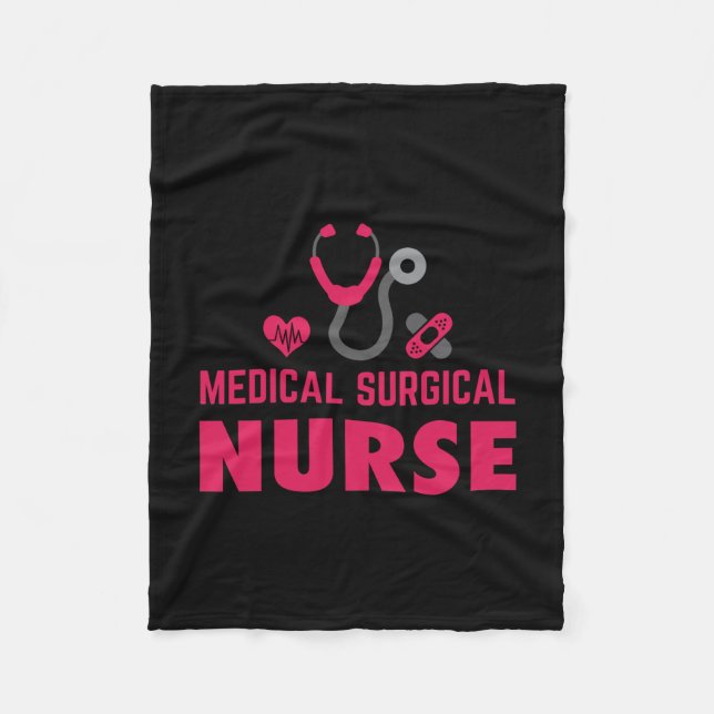Cobertor De Velo Nurse Gift | Medical Surgical Nurse (Frente)
