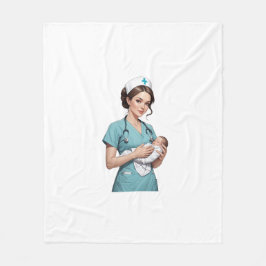 Cobertor De Velo Nurse Holding Newborn – Gentle Care Medical Design