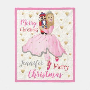 Cobertor De Velo Nutcracker Balé Personalizar Fleece Blanket/Mediu