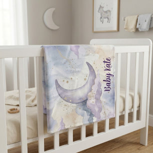 Cobertor De Velo Nuvem de lavanda aquarela celestial