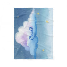 Nuvem Sonhadora em Aquarela 9 Céu Estrelado Pastel