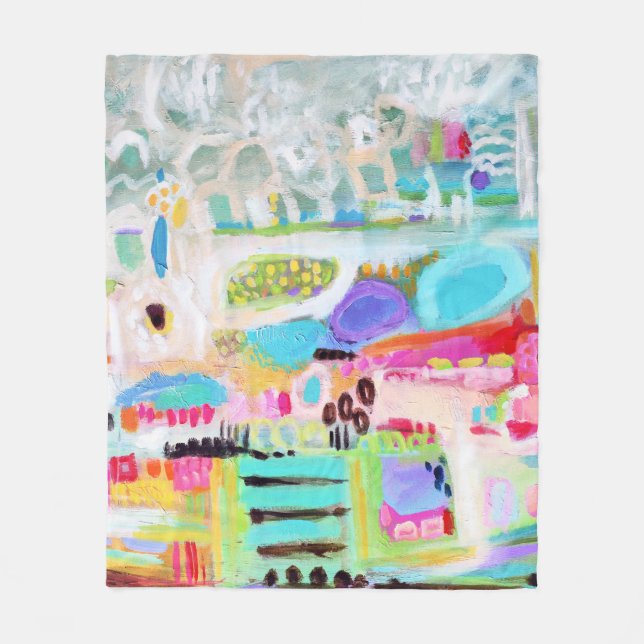 Cobertor De Velo Nuvens abstrato (Frente)