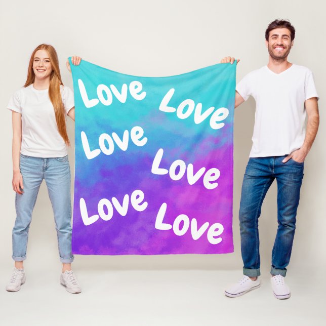 Cobertor De Velo Nuvens de Amor e Unicórnio (In Situ)