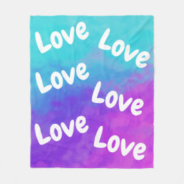 Cobertor De Velo Nuvens de Amor e Unicórnio