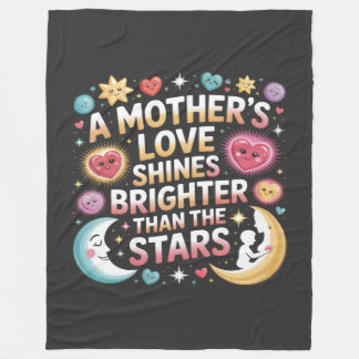 Cobertor De Velo O Amor de uma Mãe Brilha Mais que as Estrelas