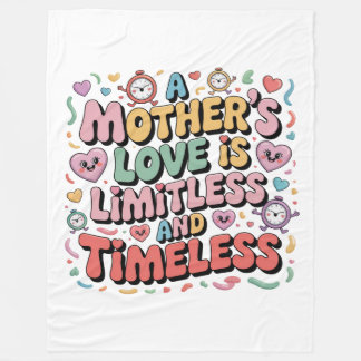 Cobertor De Velo O Amor De Uma Mãe É Ilimitado E Atemporal