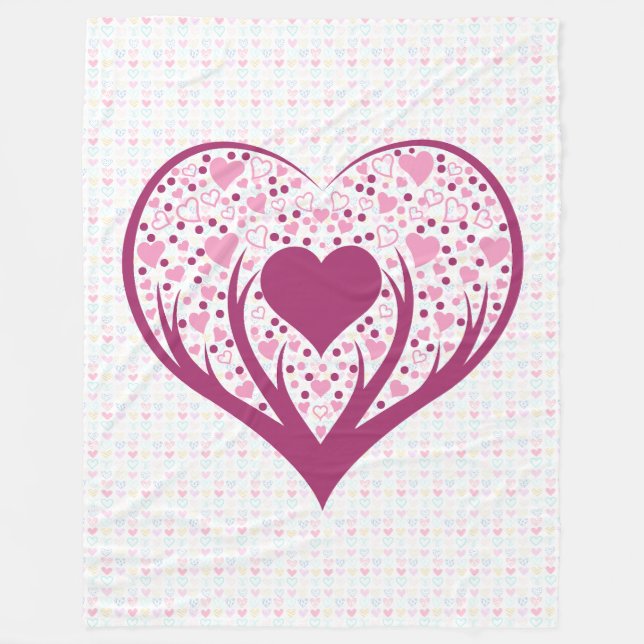 Cobertor De Velo O amor está em toda parte. (Frente)