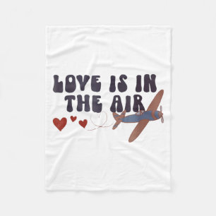 Cobertor De Velo O Amor Está No Ar Do Dia Dos Namorados Avião