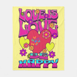 Cobertor De Velo O AMOR LGBTQIA+ É AMOR. Seja feliz