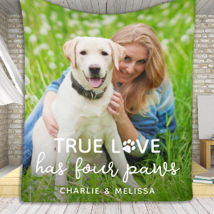Cobertor De Velo O Amor Verdadeiro De Cão Tem 4 Páginas Foto Pet Pe