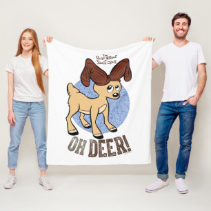 Cobertor De Velo O ANO SEM SANTA CLAUS™   Vixen "Oh Deer"