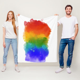 Cobertor De Velo O arco-íris do orgulho de SlipperyJoe é de cores v