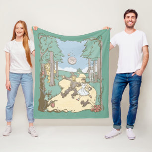 Cobertor De Velo O Assistente De Oz™   Storybook Yellow Brick Roa