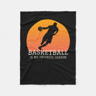 Cobertor De Velo O Basquete É A Minha Época Favorita.