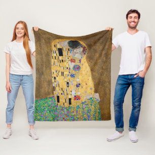 Cobertor De Velo O Beijo de Gustav Klimt