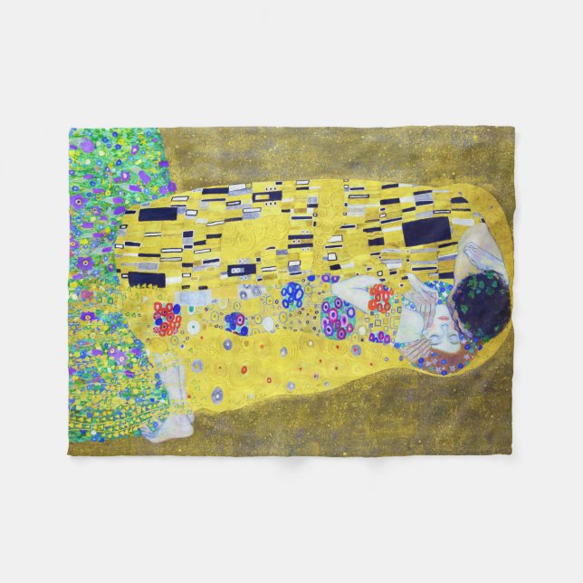 Cobertor De Velo O Beijo, Gustav Klimt (Frente (Horizontal))