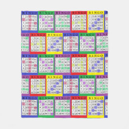 Cobertor De Velo O BINGO carda a cobertura afortunada colorida