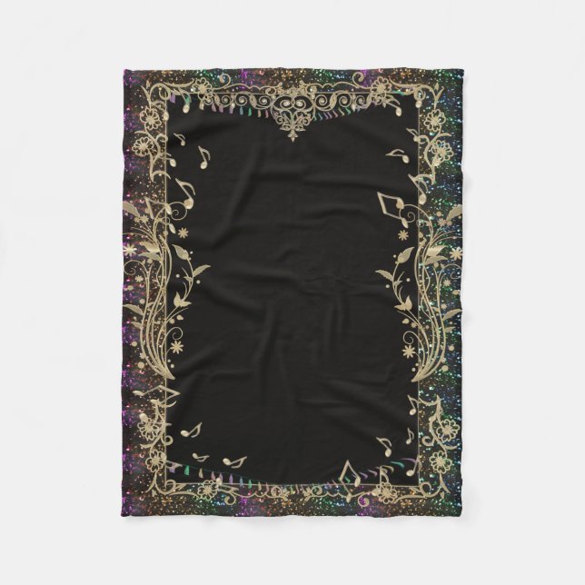 Cobertor De Velo O brilho aparou a cobertura Dourado do design das (Frente)