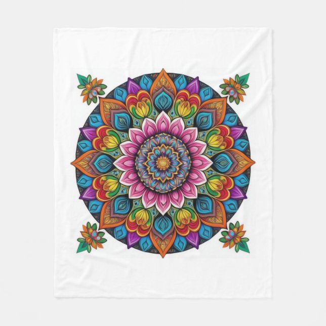 Cobertor De Velo O caleidoscópio da Alma (Frente)