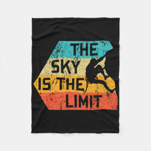 Cobertor De Velo O Céu É o Limite Retro Rock Climbing Vintage C