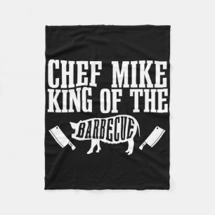 Cobertor De Velo O Chef Mike é o Rei do Churrasco Bbq Grelhando