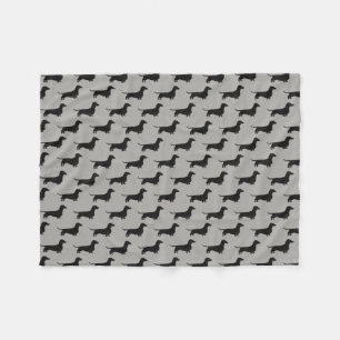 Cobertor De Velo O Dachshund mostra em silhueta o teste padrão