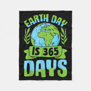 Cobertor De Velo O Dia da Terra São 365 Dias de Roupas Ambientalist