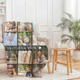 Cobertor De Velo O Dia de as mães de Colagem de Fotografias da Melh