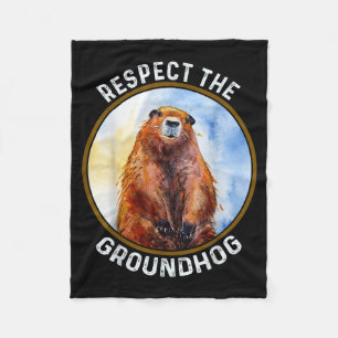 Cobertor De Velo O Dia do Groundhog Respeita o Groundhog
