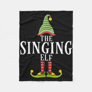 Cobertor De Velo O Elfo Cantante Roupa de Natal Divertida Igual