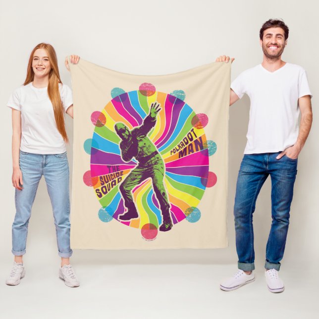 Cobertor De Velo O Esquadrão Suicida | Polka-Dot Man Psychedelic (In Situ)