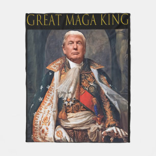 Cobertor De Velo O Excelente Maga King Divertido Trump Ultra Maga K