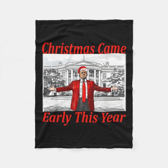 Cobertor De Velo O Feliz Natal Chegou No Início Deste Ano 2024 2 (Frente)