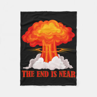 Cobertor De Velo O Fim Está Perto Do Cogumelo Nuclear Para A Guerra