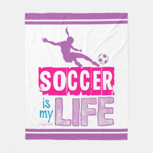 Cobertor De Velo O futebol é minha vida