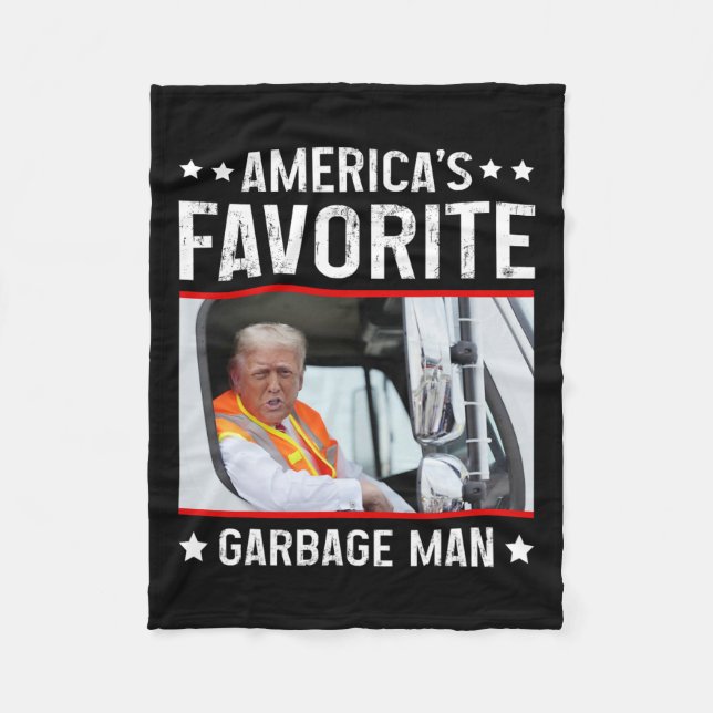 Cobertor De Velo O Garge Man Favorito Engraçado Trump Garge Tru (Frente)