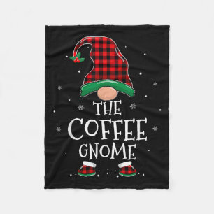Cobertor De Velo O Gnome do Café Natal Família Correspondente Xadre