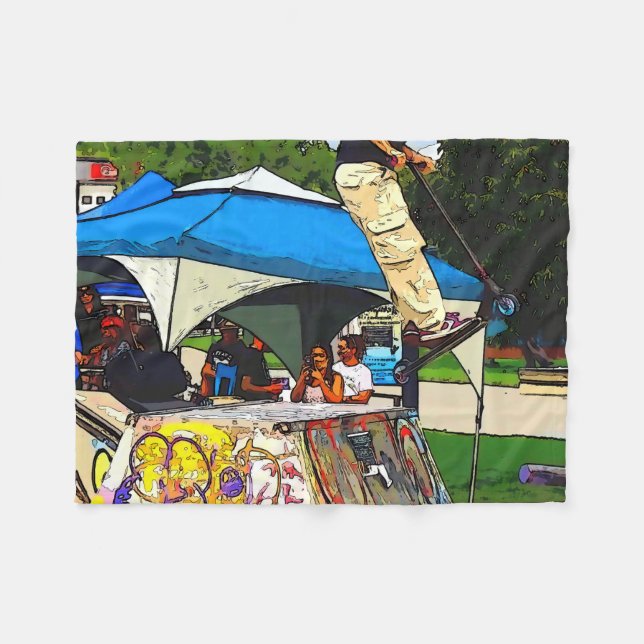Cobertor De Velo O Grande Salto - Truque de Scooter (Frente (Horizontal))